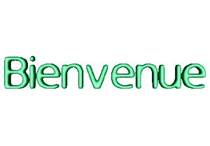 Gif animé bienvenue vert